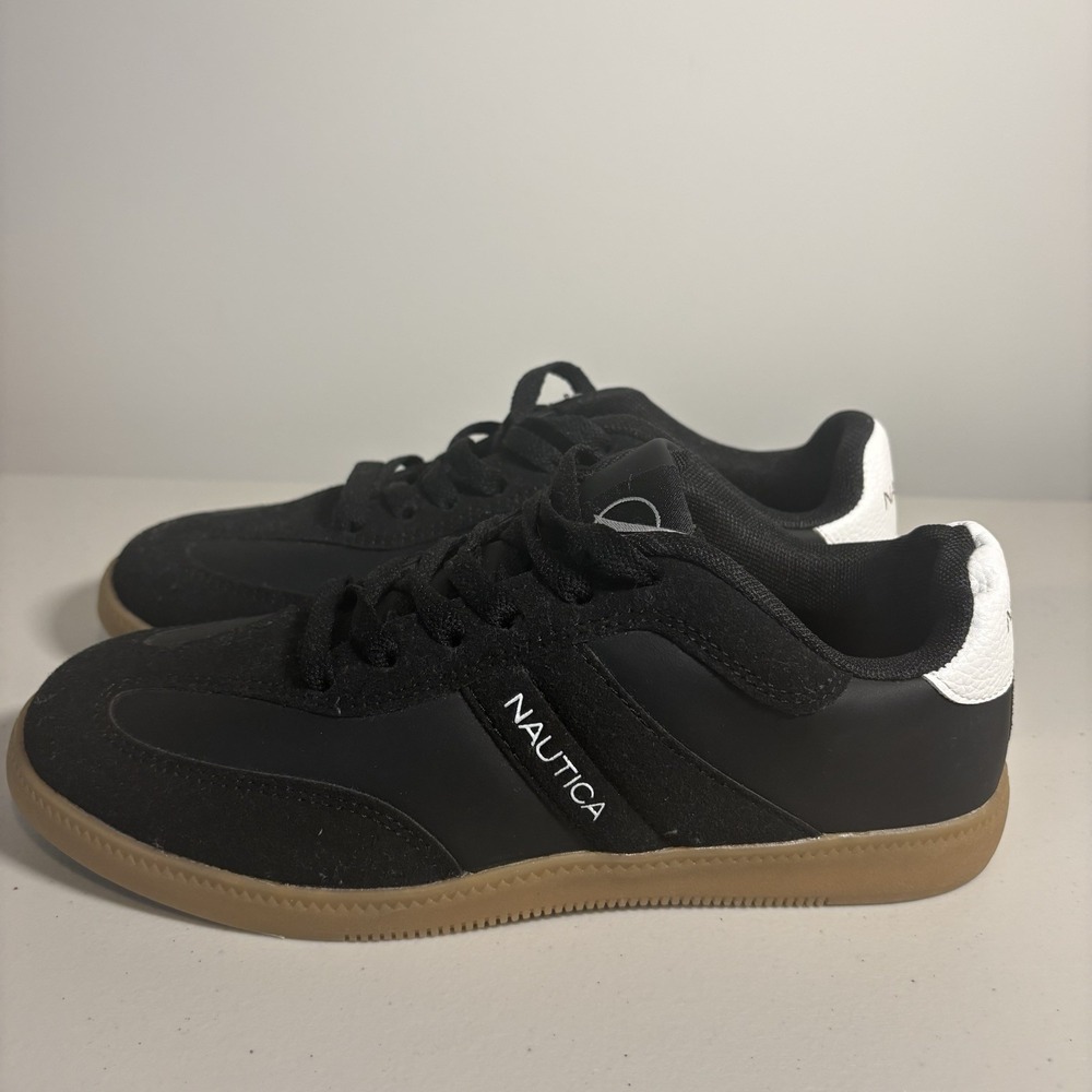 Nautica Keota Women Black Fashion Sneaker Cushion Comfort Casual Shoe Size 7 NWT